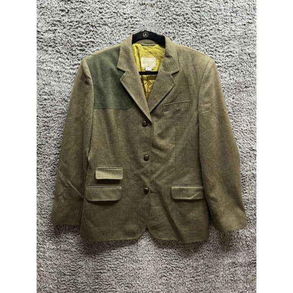 Berreta Tweed Jacket Women's Green Lana‎ Wool Country Huntimg jacket